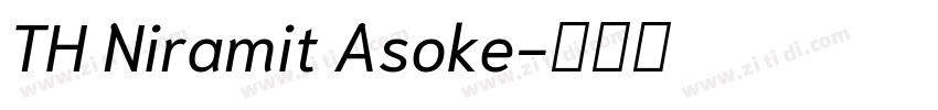 TH Niramit Asoke字体转换